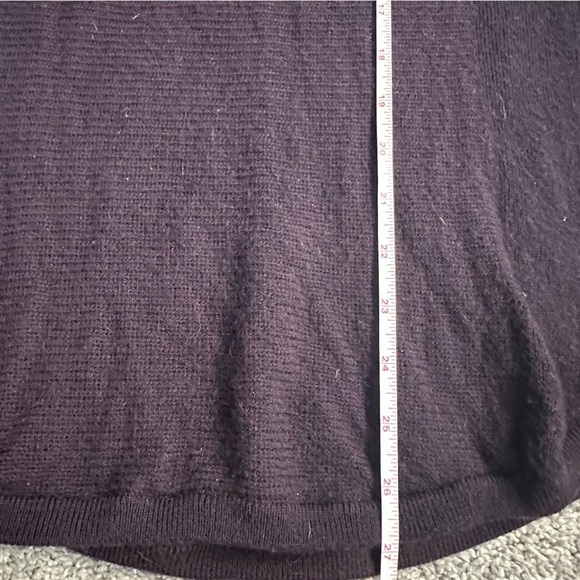 Lululemon Sit In Lotus Sweater 4 6 Small plum purple lightweight long thumb hole - Picture 9 of 11